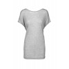 Button Up Heather Grey Detail Tee - T-shirts - £60.00 