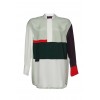 Silk Color Blocked Long Sleeve Shirt - 長袖シャツ・ブラウス - £285.00  ~ ¥42,205