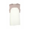 Holly Blouse with Nude Shoulder Overlay - Tanks - £145.00  ~ $190.79