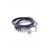 Mixed Leather & Chain Bracelet - Bransoletka - £170.00  ~ 192.12€