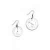 Wooden Clock Earrings - イヤリング - $24.00  ~ ¥2,701