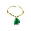 Green Rock Necklace - Colares - $72.00  ~ 61.84€