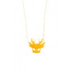 Enamel Deer Mask Necklace - Necklaces - $91.00 