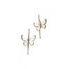 Butterfly-Shaped Earrings - Earrings - $127.00 