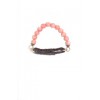 Braided Leather and Stone Bracelet - ブレスレット - $35.00  ~ ¥3,939