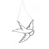 Silver-Plated Swallow Necklace - Naszyjniki - $91.00  ~ 78.16€