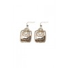 Stacked Rectangle Earrings - Naušnice - $19.90  ~ 126,42kn