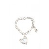 Silver Heart Charm Bracelet - Bracelets - $49.00 