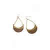 Gold Half Moon Earrings - Uhani - $12.90  ~ 11.08€