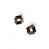 Dual Tone Earrings - Uhani - $39.00  ~ 33.50€