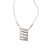 Stacked Silver Bar Necklace - Necklaces - $22.90  ~ £17.40
