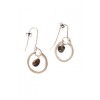 Oval Silver Earrings With Stone - Earrings - $99.00 