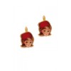 Red Blond Doll Earrings - Aretes - $78.00  ~ 66.99€
