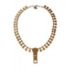 Gold Zipper Necklace - Necklaces - $149.00 