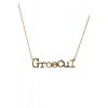 Gold GrosCul Necklace - Ogrlice - $91.00  ~ 78.16€