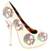 Iron-Fist - Digi Skull Sequin Platform (White) - Platformke - £74.95  ~ 626,47kn