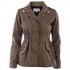 Marine Khaki Military style studded jacket by Pippa Dee - Kurtka - £45.00  ~ 50.85€