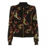 Lush Black Oriental dragon print bomber jacket by Ruby Rocks - 外套 - £48.00  ~ ¥423.17