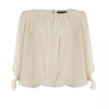 Oreti Cream Spot print blouse by Cutie - 長袖シャツ・ブラウス - £26.00  ~ ¥3,850