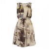 Rhea Cream Print chiffon dress by Cutie - Vestidos - £26.00  ~ 29.38€