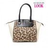 Delta Leopard print structured bag - ハンドバッグ - £35.00  ~ ¥5,183