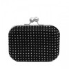 Zanna Black Studded box clutch - Hand bag - £25.00 
