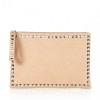 Alessia Beige Multi stud clutch - Hand bag - £20.00  ~ $26.32