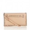 Alba Pink Studded through strap clutch - Hand bag - £25.00 