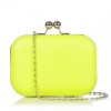 Lucilla Yellow Neon box clutch - ハンドバッグ - £18.00  ~ ¥2,666