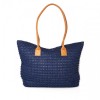 Lorna Navy Raffia woven shopper - Borsette - £25.00  ~ 28.25€