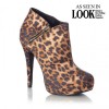 Cyra Leopard Zip detail ankle boot - Boots - £40.00  ~ $52.63