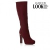 Donatella Plum Metal detail knee high boot - Stivali - £50.00  ~ 56.50€
