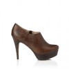 Jagger Tan Platform heel shoe boot - Škornji - £38.00  ~ 42.94€