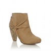 Codie Beige Twist detail ankle boot - Boots - £38.00  ~ $50.00