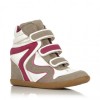 Randall Taupe High top wedge trainer - Top - £40.00 