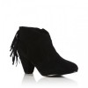 Clara Black Tassel detail ankle boot - Boots - £35.00  ~ $46.05