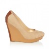 Aimee Nude Colour block wedge - 坡跟鞋 - £40.00  ~ ¥352.64