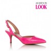 Rhona Pink Pointed slingback mid heel court - Classic shoes & Pumps - £30.00 