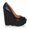 Elkie Black Peep toe wedge - Plataformas - £38.00  ~ 42.94€