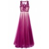 Magenta Prarie Embroidered Gown by Catherine Deane - Dresses - $1,416.00 