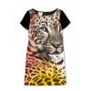 Cheetah Print T-Shirt Dress by Moschino Cheap & Chic - Kleider - $382.50  ~ 328.52€