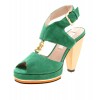 Kathryn Wilson Darius Heel Pea Green - Women Sandals - Sandals - $329.00 
