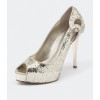 Guess Jesper2 Gold Jute Glitter - Women Shoes - Klasyczne buty - $169.00  ~ 145.15€
