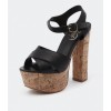 Lipstik Peta Black Burnish - Women Sandals - Sandały - $79.95  ~ 68.67€