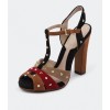 Sachi Sophie Rocking Black/Tan/Red - Women Sandals - Sandale - $159.95  ~ 137.38€