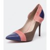 Kosheen Ilana Tan Pink Blue - Women Shoes - Klasične cipele - $91.60  ~ 78.67€