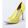 Ko Fashion Cozmo Yellow/White - Women Shoes - Classic shoes & Pumps - $37.50  ~ ¥4,221