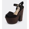 Tony Bianco Napoleon Black - Women Sandals - 厚底鞋 - $89.98  ~ ¥602.90