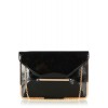 Metal Edge Structured Clutch - バッグ クラッチバッグ - $50.00  ~ ¥5,627