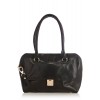 Leather Lock Shoulder Bag - Hand bag - $105.00 